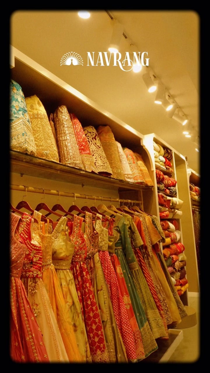 Post 9 by Navrang | Sarees • Chaniya Choli • Dresses • Bridal Wear on Instagram (video)