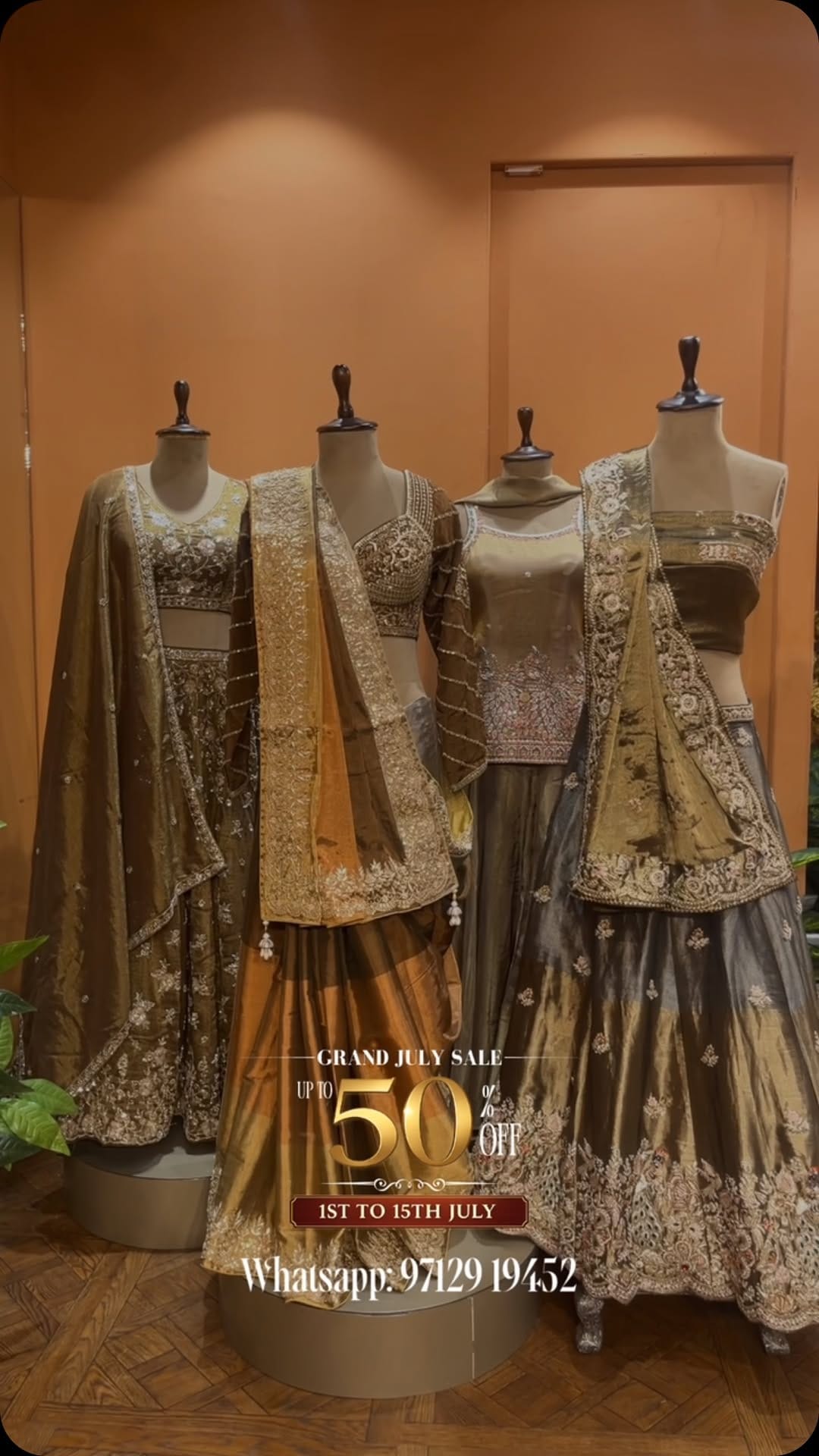 Post 6 by Navrang | Sarees • Chaniya Choli • Dresses • Bridal Wear on Instagram (video)