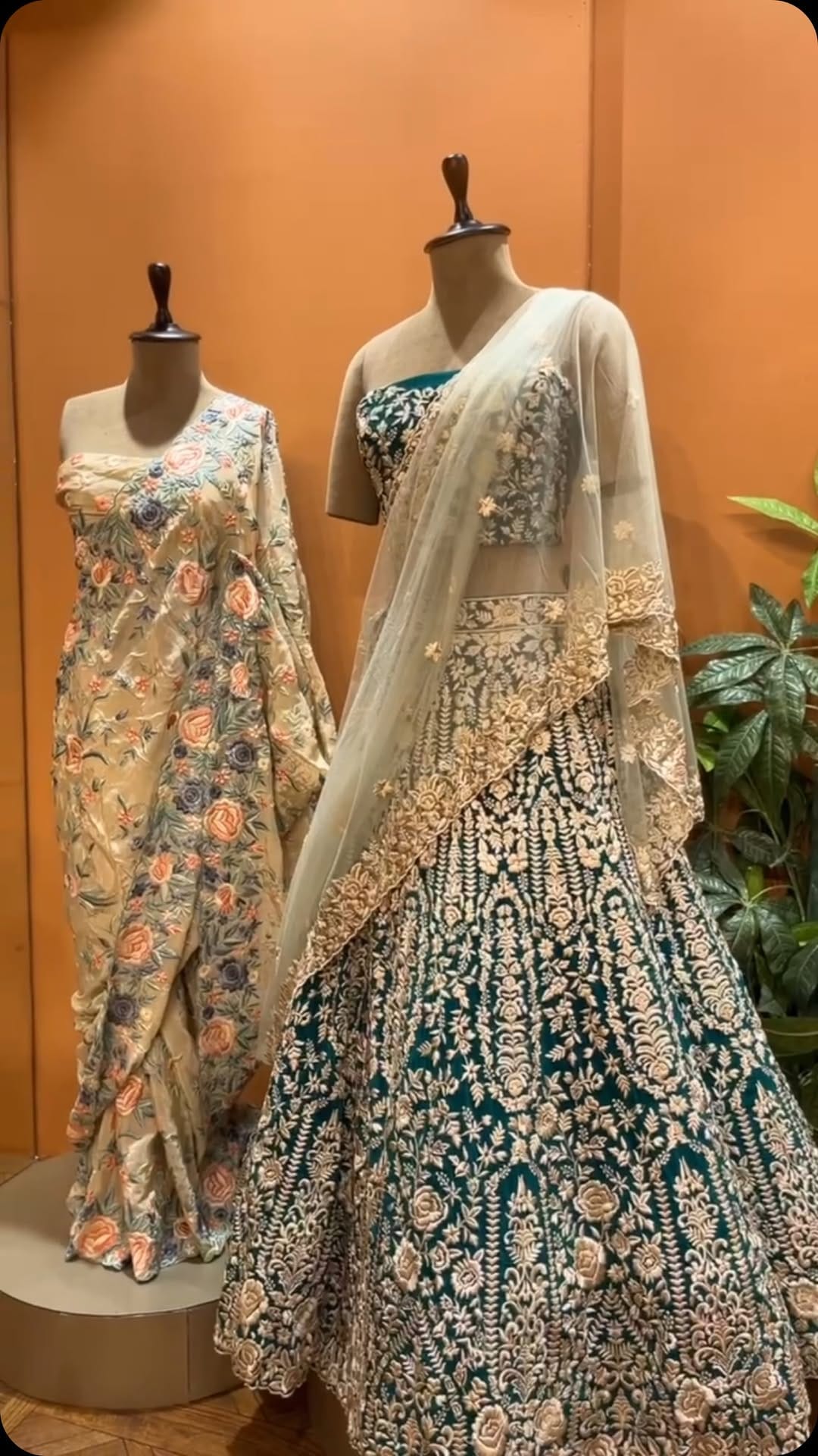 Post 2 by Navrang | Sarees • Chaniya Choli • Dresses • Bridal Wear on Instagram (video)