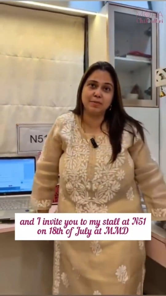 Post 6 by Mora Chikankari | Handcrafted Chikankari | Made in India on Instagram (video)