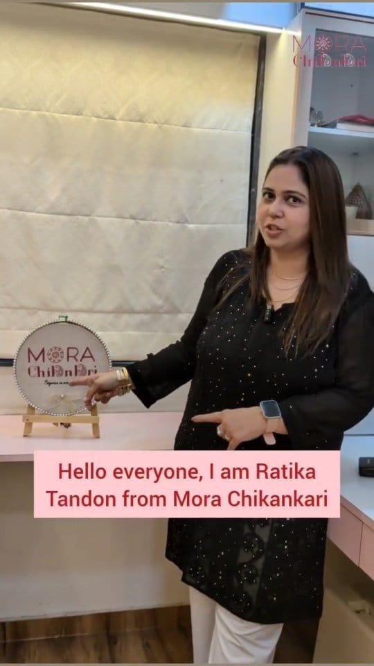 Post 8 by Mora Chikankari | Handcrafted Chikankari | Made in India on Instagram (video)