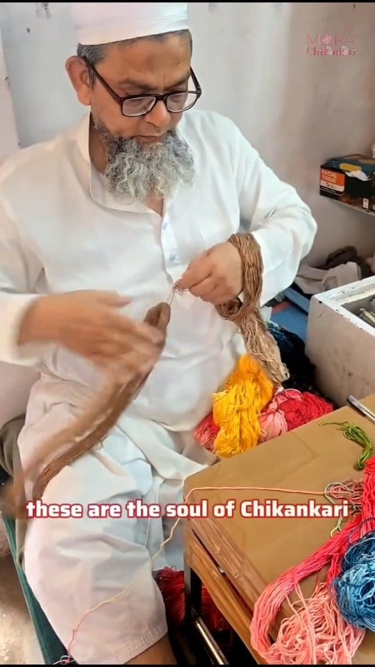 Post 10 by Mora Chikankari | Handcrafted Chikankari | Made in India on Instagram (video)
