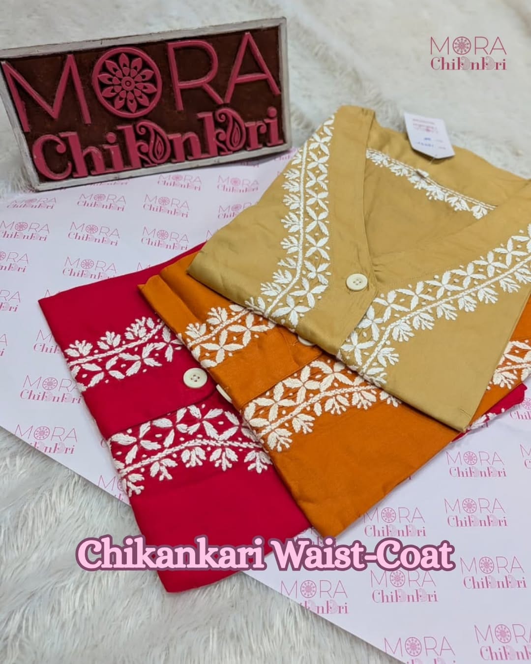 Post 3 by Mora Chikankari | Handcrafted Chikankari | Made in India on Instagram (carousel)