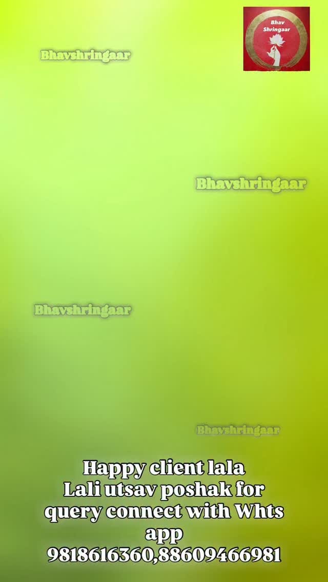 Post 8 by Bhav Shringaar by  radhika amit on Instagram (video)